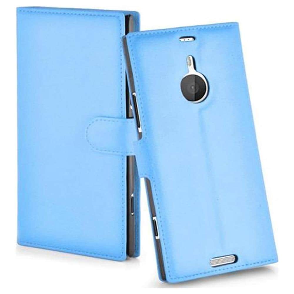 Custodia Compatibile Con Nokia Lumia 1520 In Pastello Blu - Coperchio Protettiva Con Chiusura Magnetica, Funzione Stand E Tasca Per Le Carte - Foto 4
