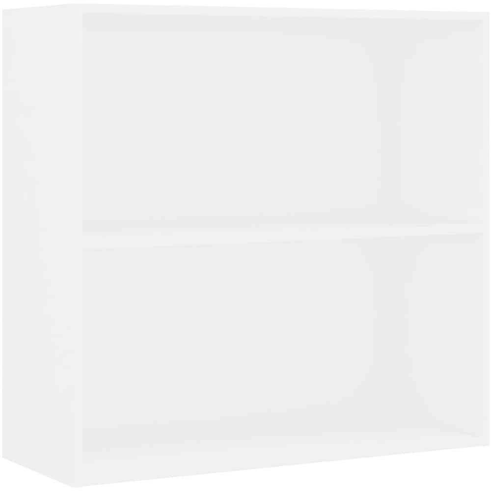 Libreria A 2 Ripiani Bianca 80x30x76,5 Cm In Truciolato - Foto 2
