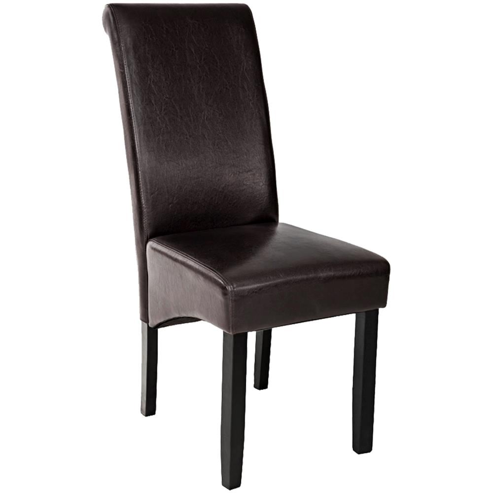 4 Sedie Da Sala Da Pranzo Con Seduta Ergonomica - Marrone - Foto 2