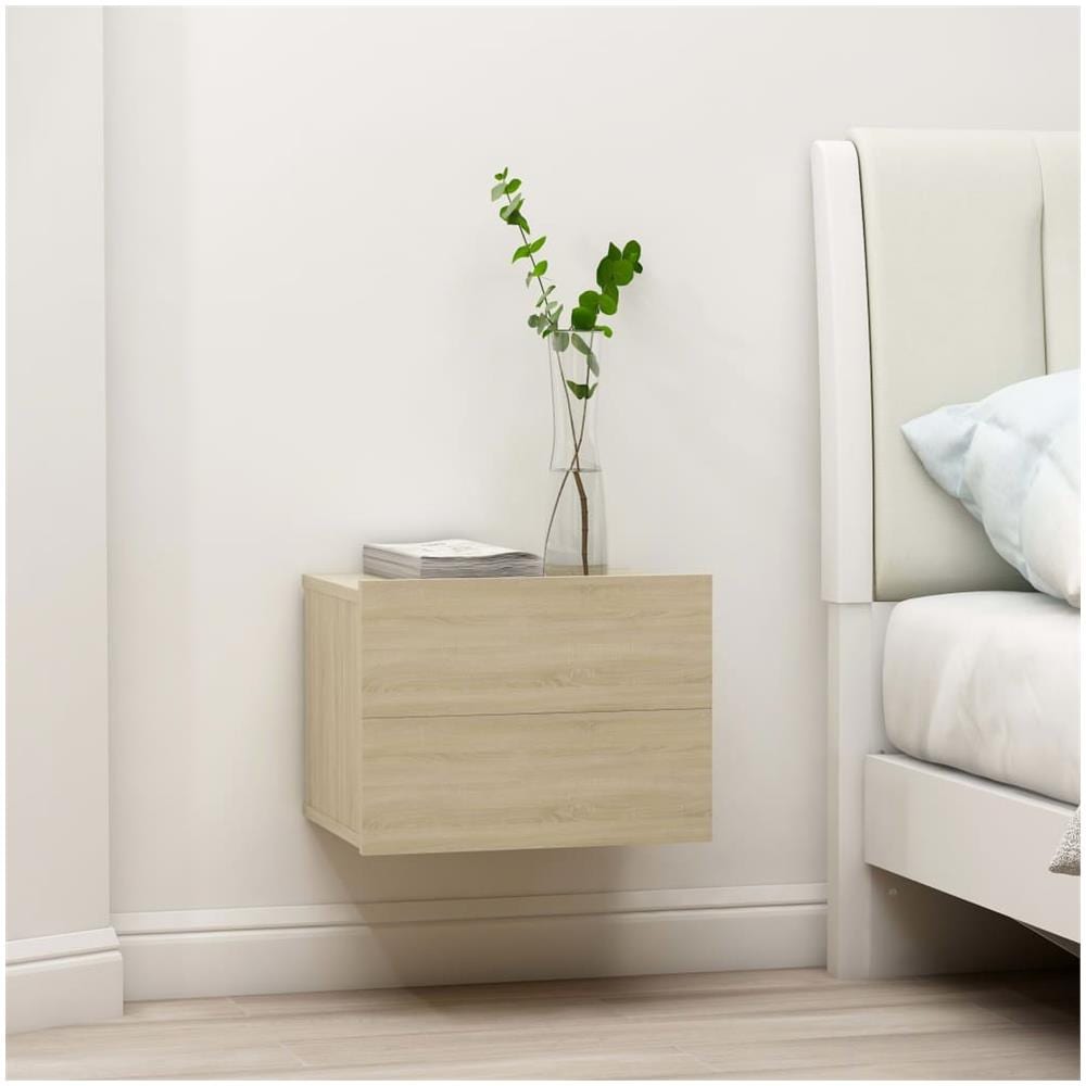 Comodini 2 pz Rovere Sonoma 40x30x30 cm in Legno Multistrato - Foto 1