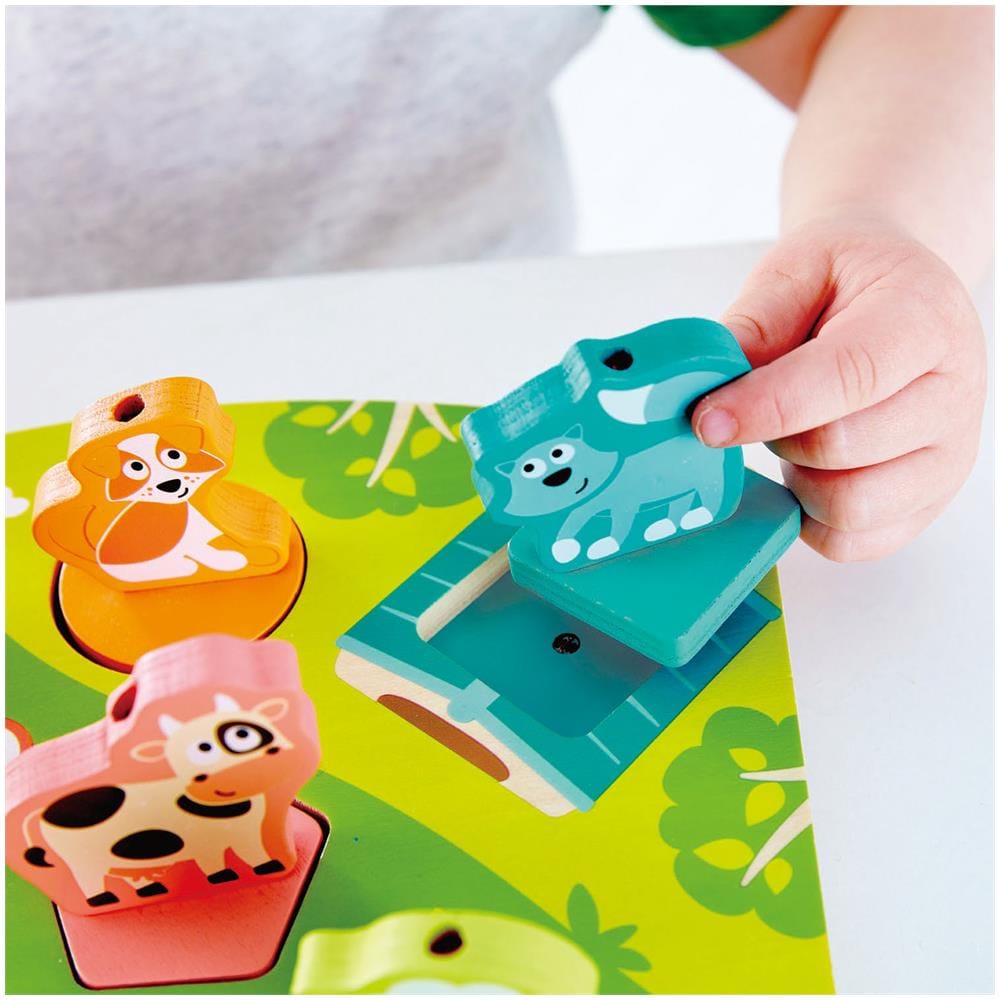 E1614 puzzle Puzzle a blocchi Animali - Foto 4