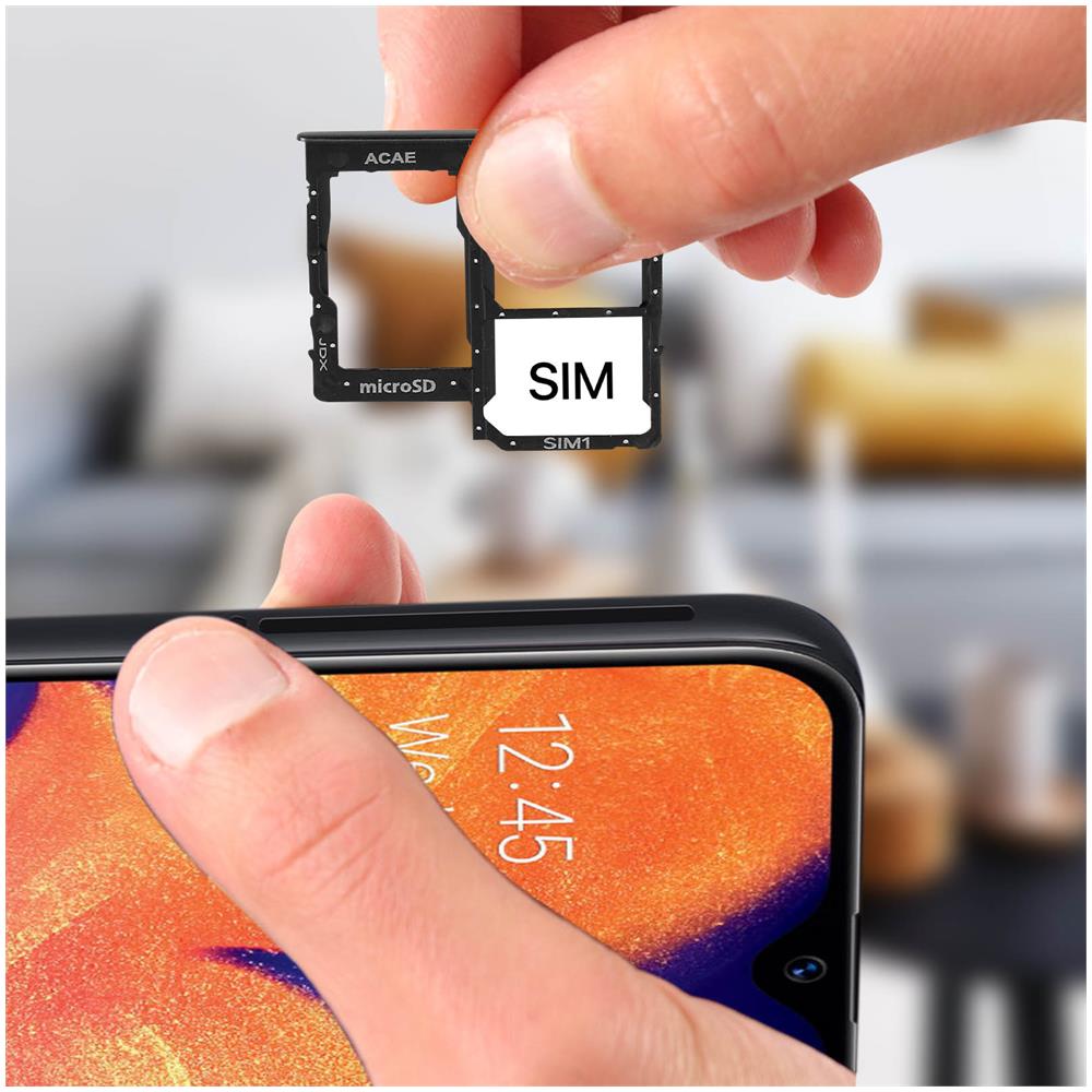 Slot Sostitutivo Scheda Samsung Galaxy A10e 2x Nano Sim E Micro Sd Nero - Foto 2