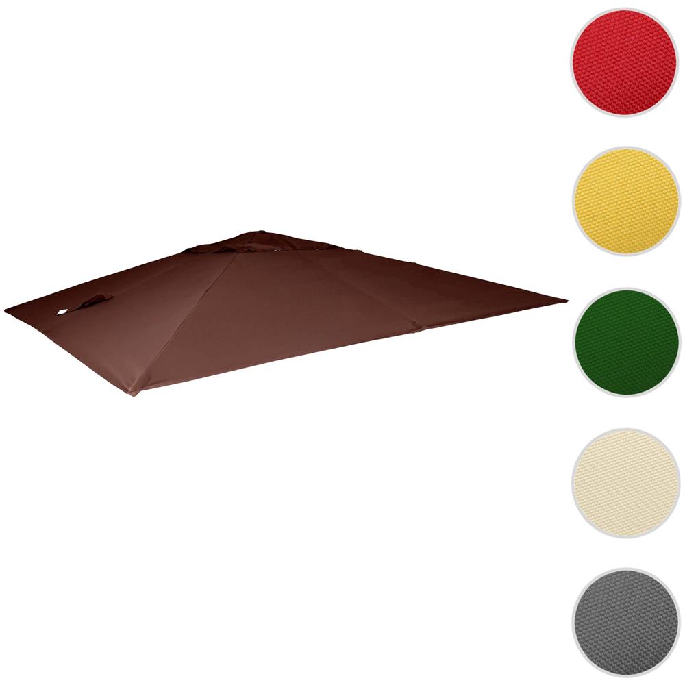 Telo copertura per ombrelloni quadrati decentrati 335x335cm ~ rosso