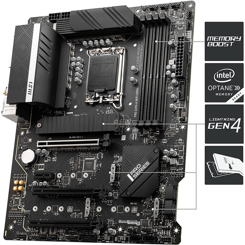 Scheda Madre Z690-A Pro WiFi Socket LGA 1700 Chipset Z690 ATX - Foto 3