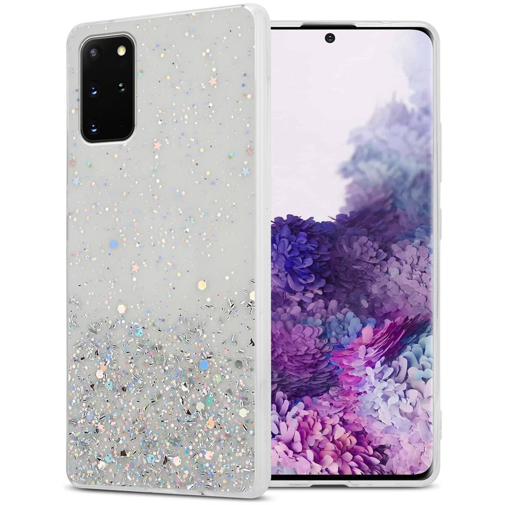 Custodia Compatibile Con Samsung Galaxy S20 Plus In Trasparente Con Glitter - Coperchio Protettivo In Silicone Tpu Flessibile Con Glitter Scintillanti - Foto 1
