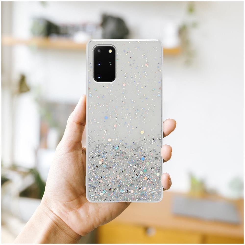 Custodia Compatibile Con Samsung Galaxy S20 Plus In Trasparente Con Glitter - Coperchio Protettivo In Silicone Tpu Flessibile Con Glitter Scintillanti - Foto 8