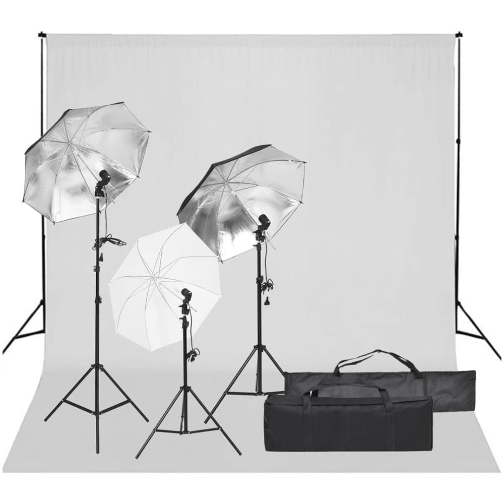 Kit Per Studio Fotografico Con Set Di Luci E Fondale - Foto 1