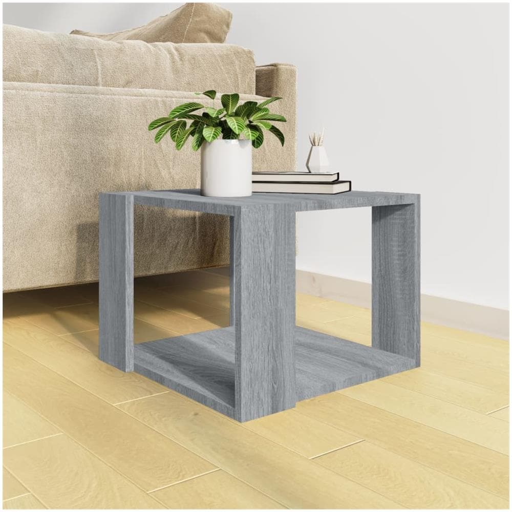 Tavolino Salotto Grigio Sonoma 40x40x30cm Legno Ingegnerizzato - Foto 2