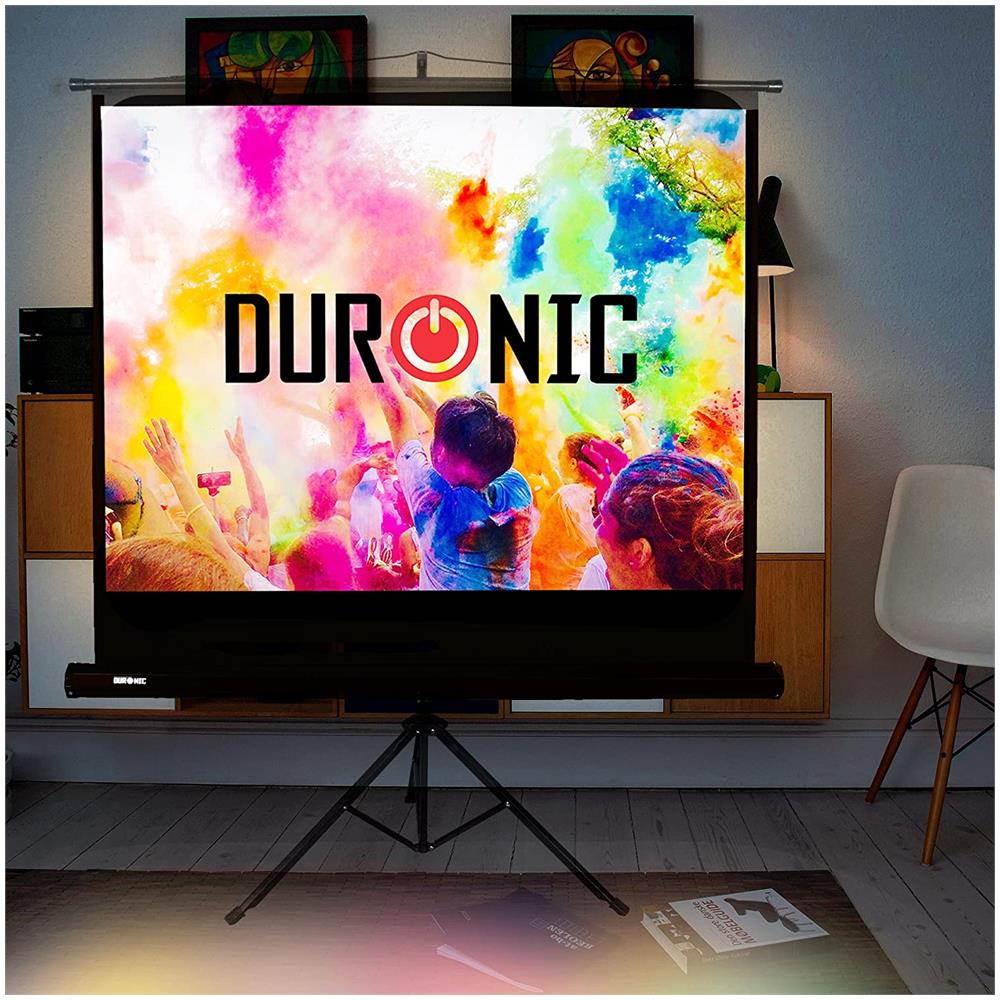 Tps50 / 43 Schermo Di Proiezione 50” Formato 4:3 / 102 X 76 Cm - Telo Proiettore Con Piedistallo Treppiede Per Videoproiettore Full Hd 3d 4k - Home Cinema Home Theater Ufficio - Foto 2