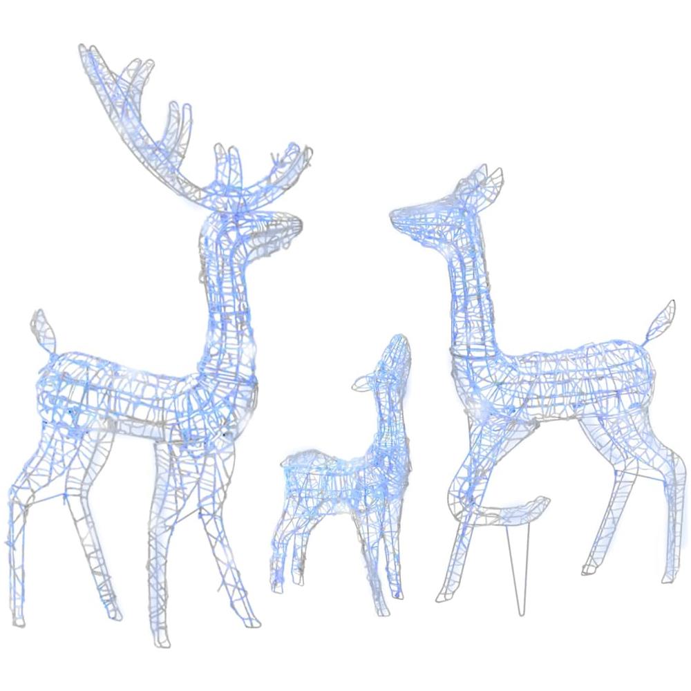 Famiglia di Renne di Natale 300 LED Blu in Acrilico - Foto 1