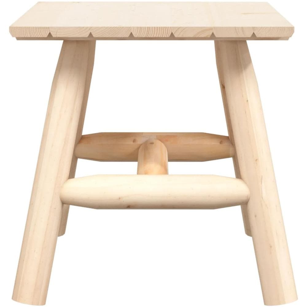 Tavolino 49x49x60 cm in Legno Massello di Abete Rosso - Foto 5