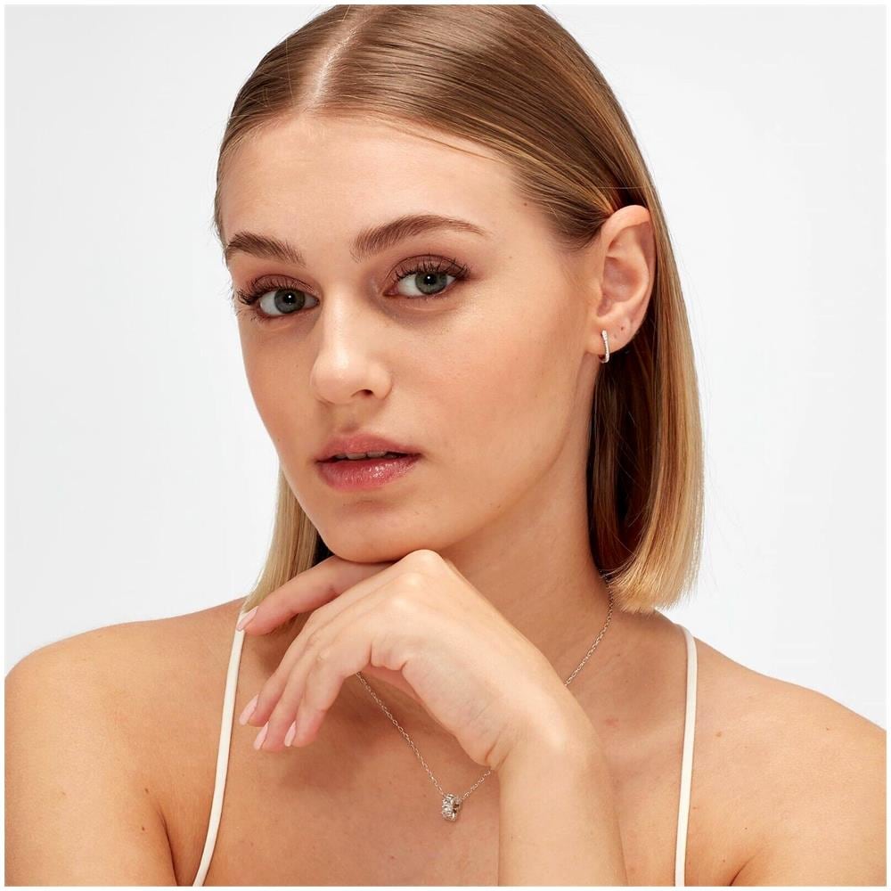 Monorecchino Donna A Forma Di U In Argento 925 Collezione Fancy Fiw10 - Foto 2