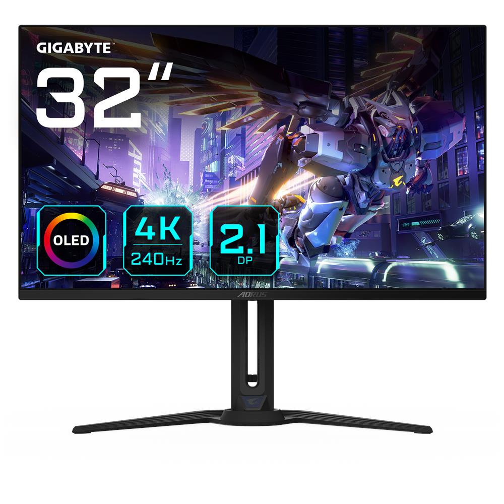 Monitor 31.5" OLED Gaming GIGABYTE AORUS FO32U2P 4K Ultra HD 3840 x 2160 Tempo di Risposta 0.03 ms Frequenza di Aggiornamento 240 (Hz) - Foto 1