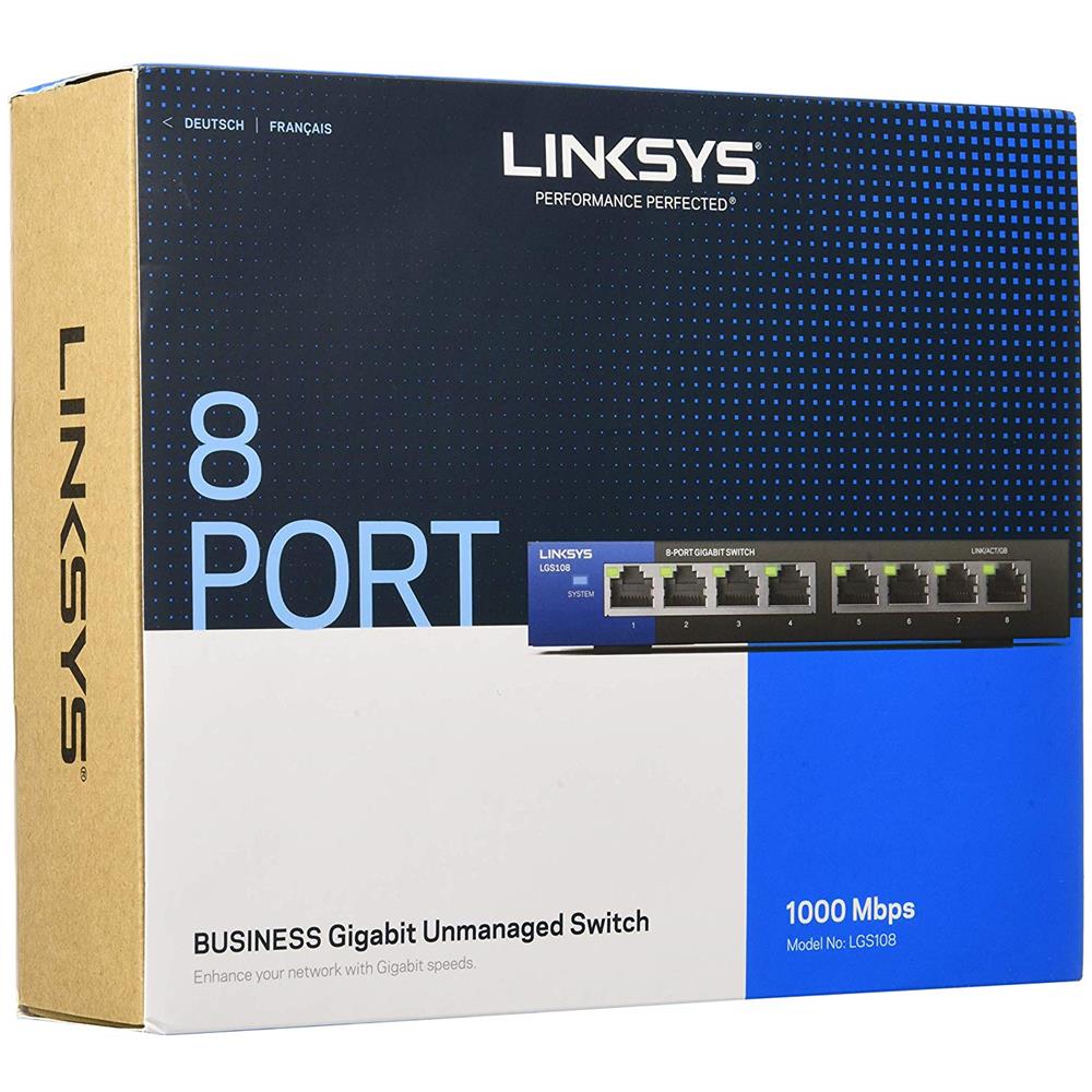 Switch LGS108 8 Porte Gigabit Ethernet Non Gestito - Foto 3