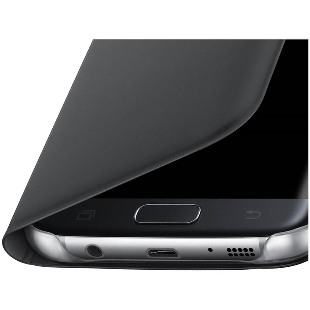 Flip Wallet Cover per Galaxy S7 Edge - Nero - Foto 15