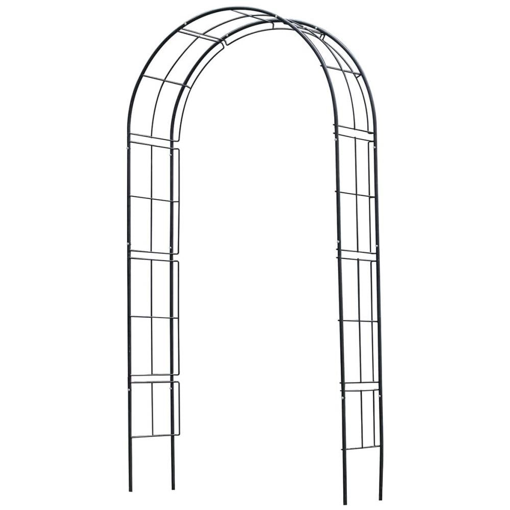 6040802 Arco Da Giardino In Metallo Nero - Foto 2