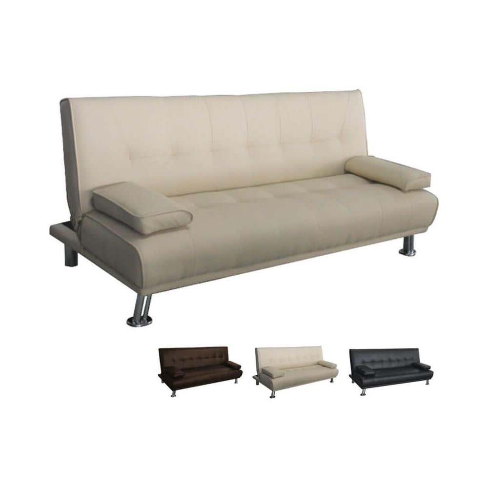 PRATIKO - Divano Letto Ribaltabile 3 Posti Moderno Con Cuscini ... PRATIKO - Divano Letto Ribaltabile 3 Posti Moderno Con Cuscini ...
