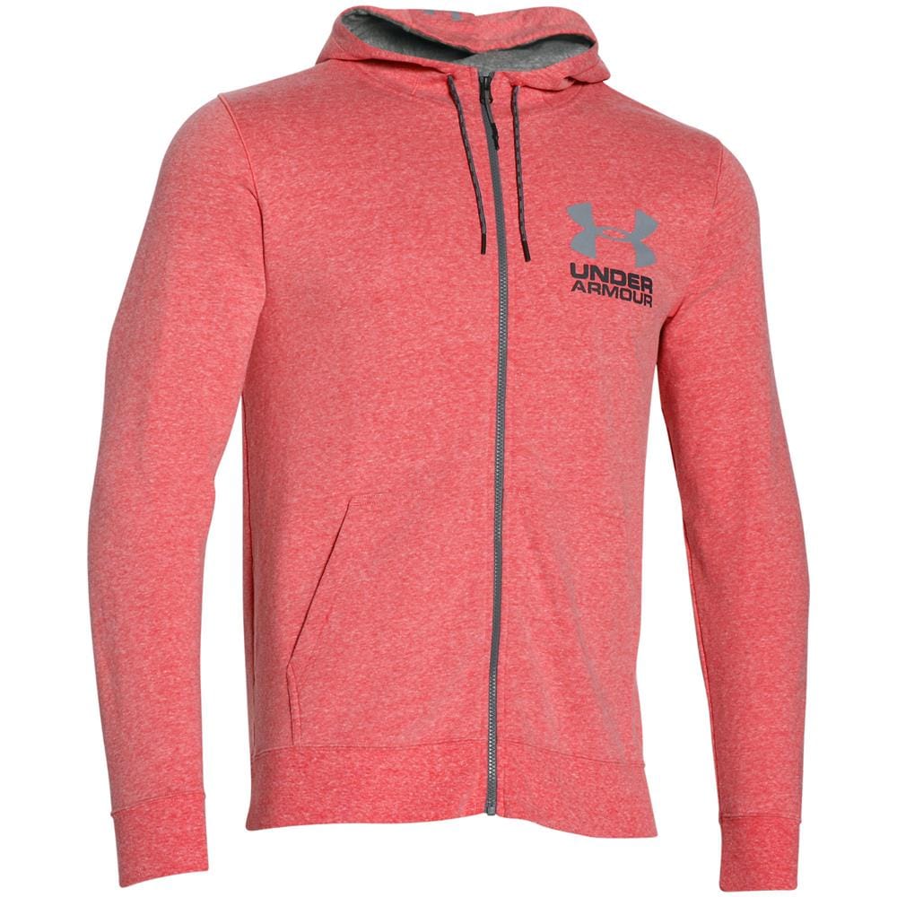 Tri Blend Full Zip Fleece Hoody (pink) - Small - 34-36 inch Chest - Foto 1
