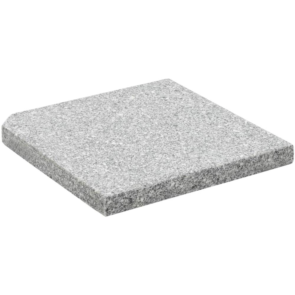 Piastra Per Parasole In Granito Quadrata 25 Kg Grigia - Foto 2