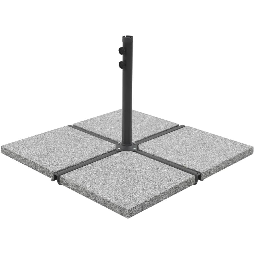 Piastra Per Parasole In Granito Quadrata 25 Kg Grigia - Foto 1