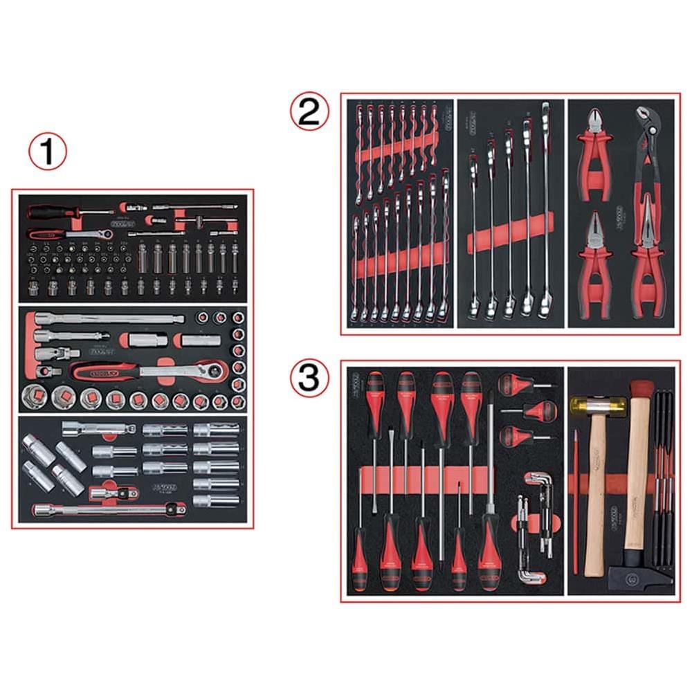 Composizione Utensile Tools - Per Carrello - 3 Cassetti - 158 Pz. 714.0158 - Foto 2