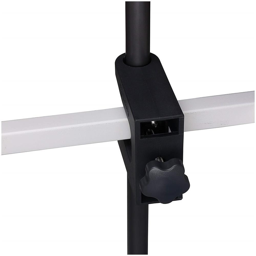 Supporto Per Ombrellone Da Balcone In Acciaio, Per Ringhiere Quadrate, Diametro Asta 19-38 Mm, Nero