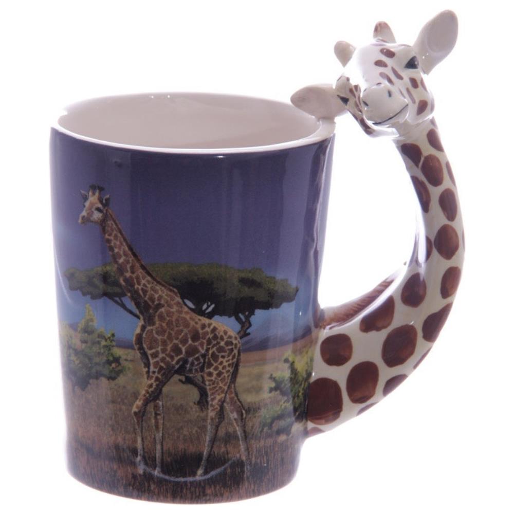 Zoo Tazza Con Manico A Forma Di Giraffa, Ceramica, Bianco, 12 X 8 X 14.5 Cm - Foto 1