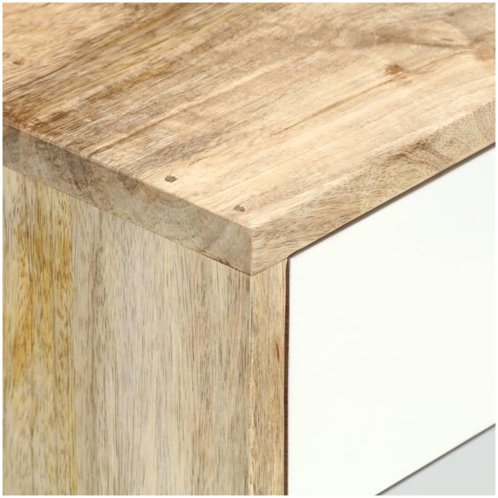 Comodino 47x35x59 Cm In Legno Massello Di Mango - Foto 2