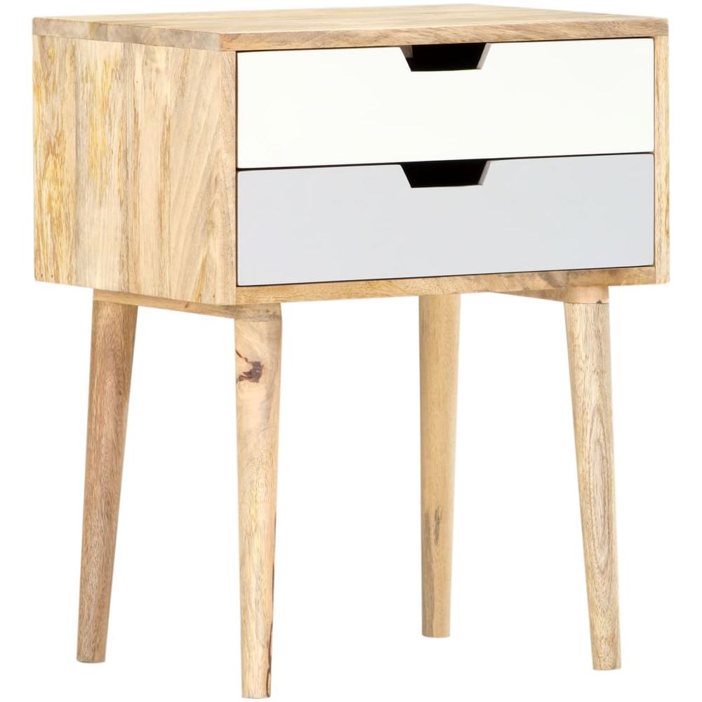 Comodino 47x35x59 Cm In Legno Massello Di Mango - Foto 8