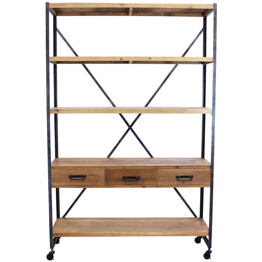 Nepo - Libreria In Legno E Acciaio - Foto 2