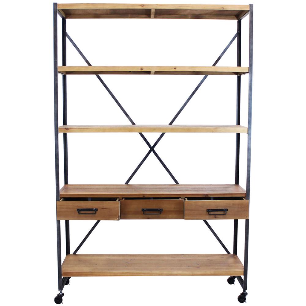 Nepo - Libreria In Legno E Acciaio - Foto 4