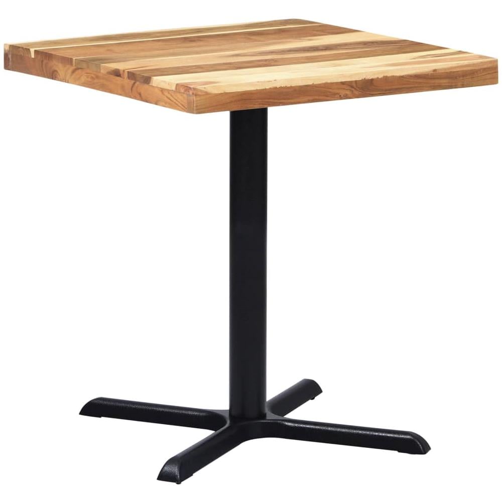 Gamba Per Tavolino Da Bar Nero 76x76x72 Cm In Ghisa - Foto 2