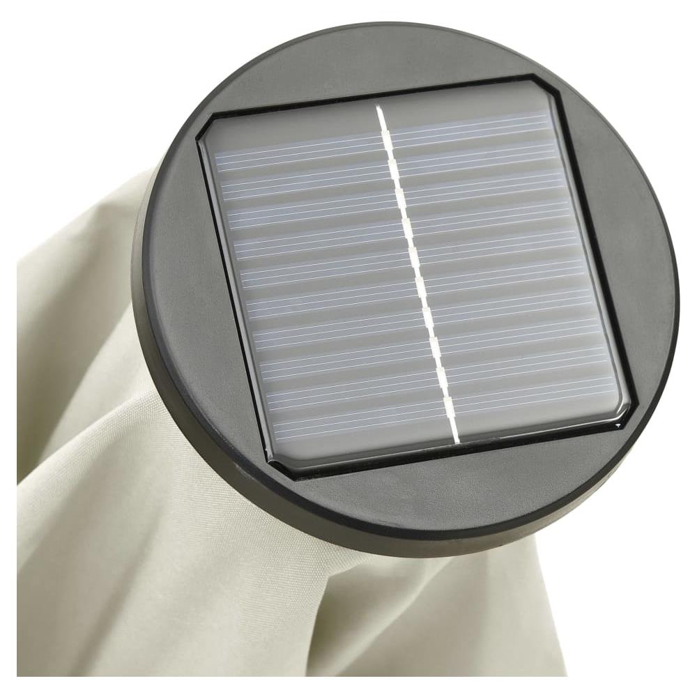 Ombrellone Con Led Sabbia 200x211 Cm In Alluminio - Foto 2