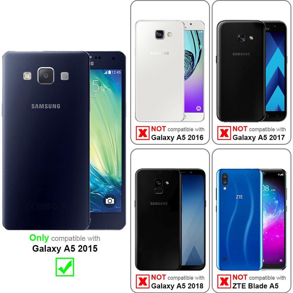 Custodia Compatibile Con Samsung Galaxy A5 2015 In Jelly Rosso - Coperchio Protettivo In Silicone Tpu Flessibile - Foto 2