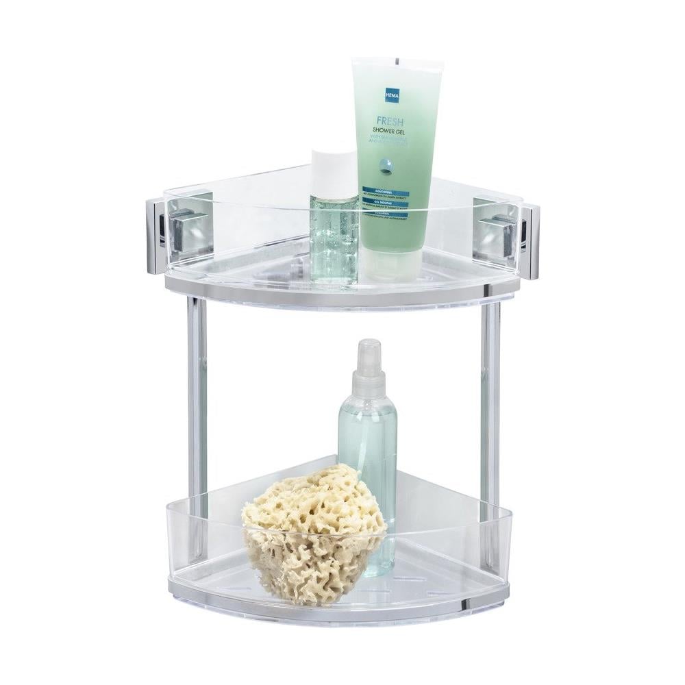 Mensola Angolare Per Bagno Quadro, Doccia Vacuum-loc, 2 Livelli, - Foto 2