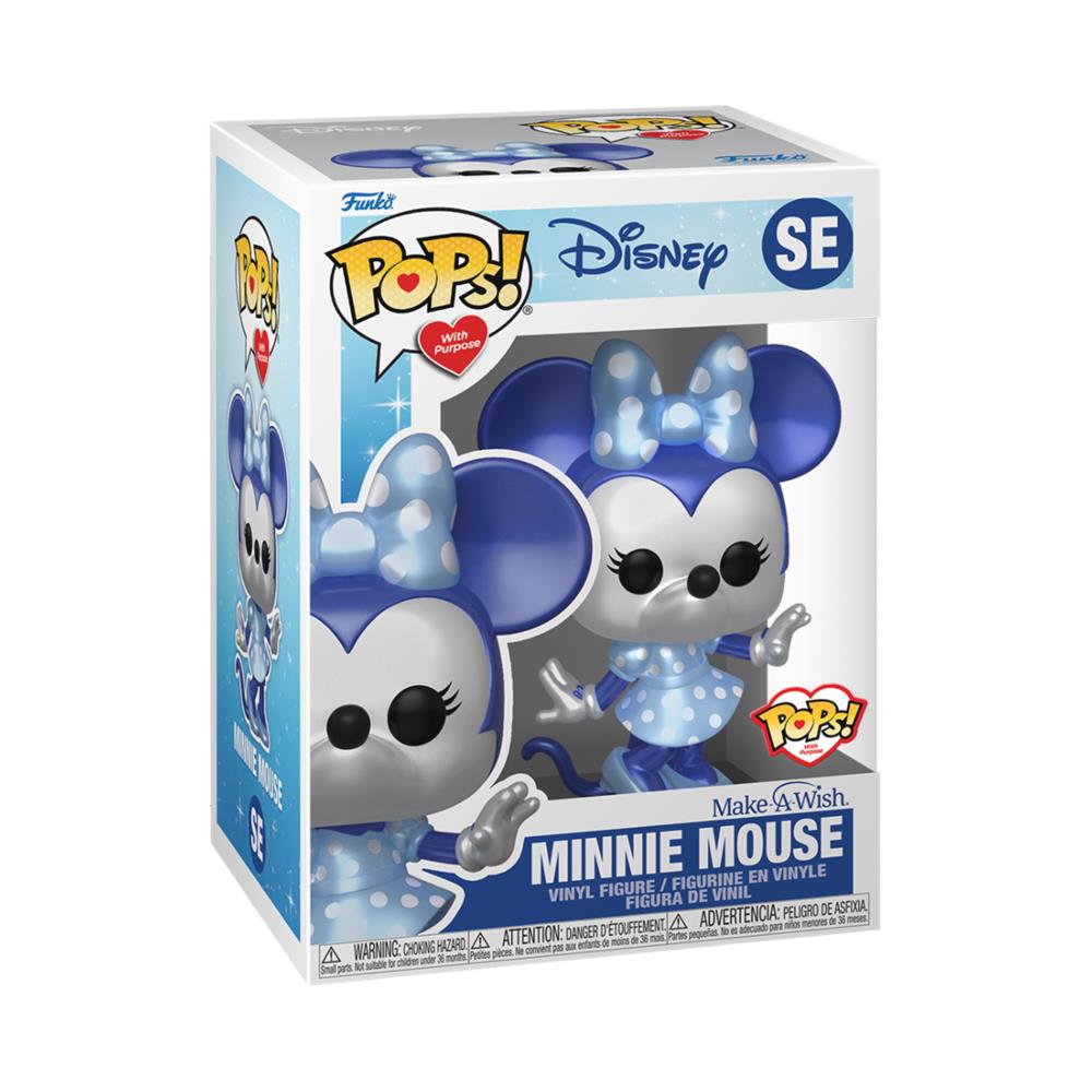 Disney Make A Wish 2022 Pop! Disney Vinyl Figure Minnie Mouse (metallic) 9 Cm - Foto 2