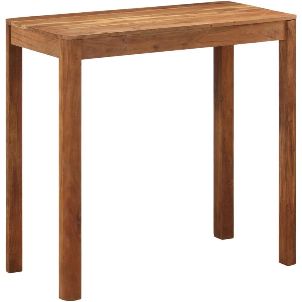 Tavolo Da Bar In Legno Acacia Finitura Sheesham 110x55x106 Cm - Foto 1