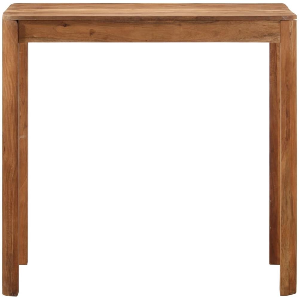 Tavolo Da Bar In Legno Acacia Finitura Sheesham 110x55x106 Cm - Foto 2