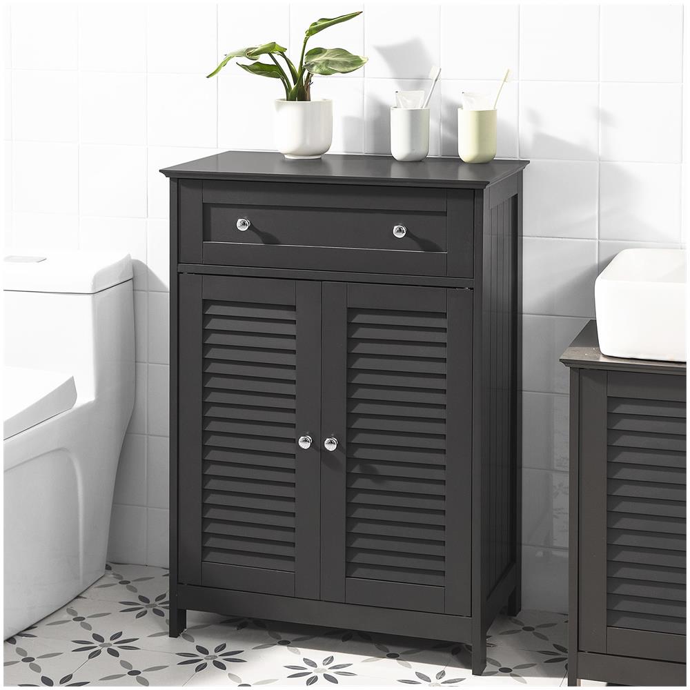 Mobiletto Bagno Colonna Bagno Cassettiera Bagno Con Cassetti Grigio Frg238-dg - Foto 5