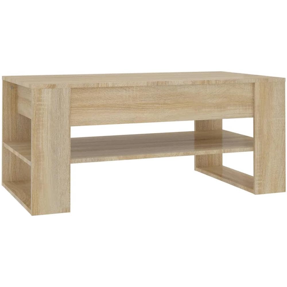 Tavolino Da Salotto Rovere Sonoma 102x55x45cm Legno Multistrato - Foto 1