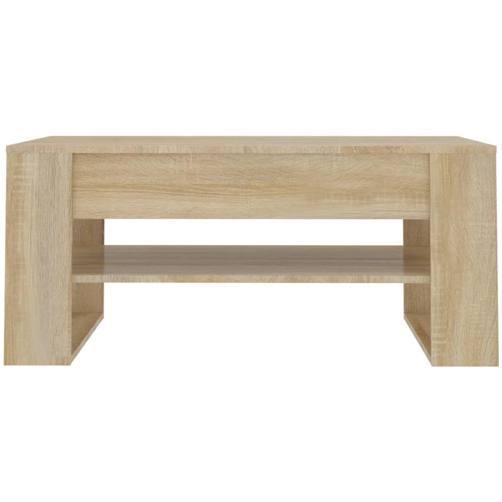 Tavolino Da Salotto Rovere Sonoma 102x55x45cm Legno Multistrato - Foto 2