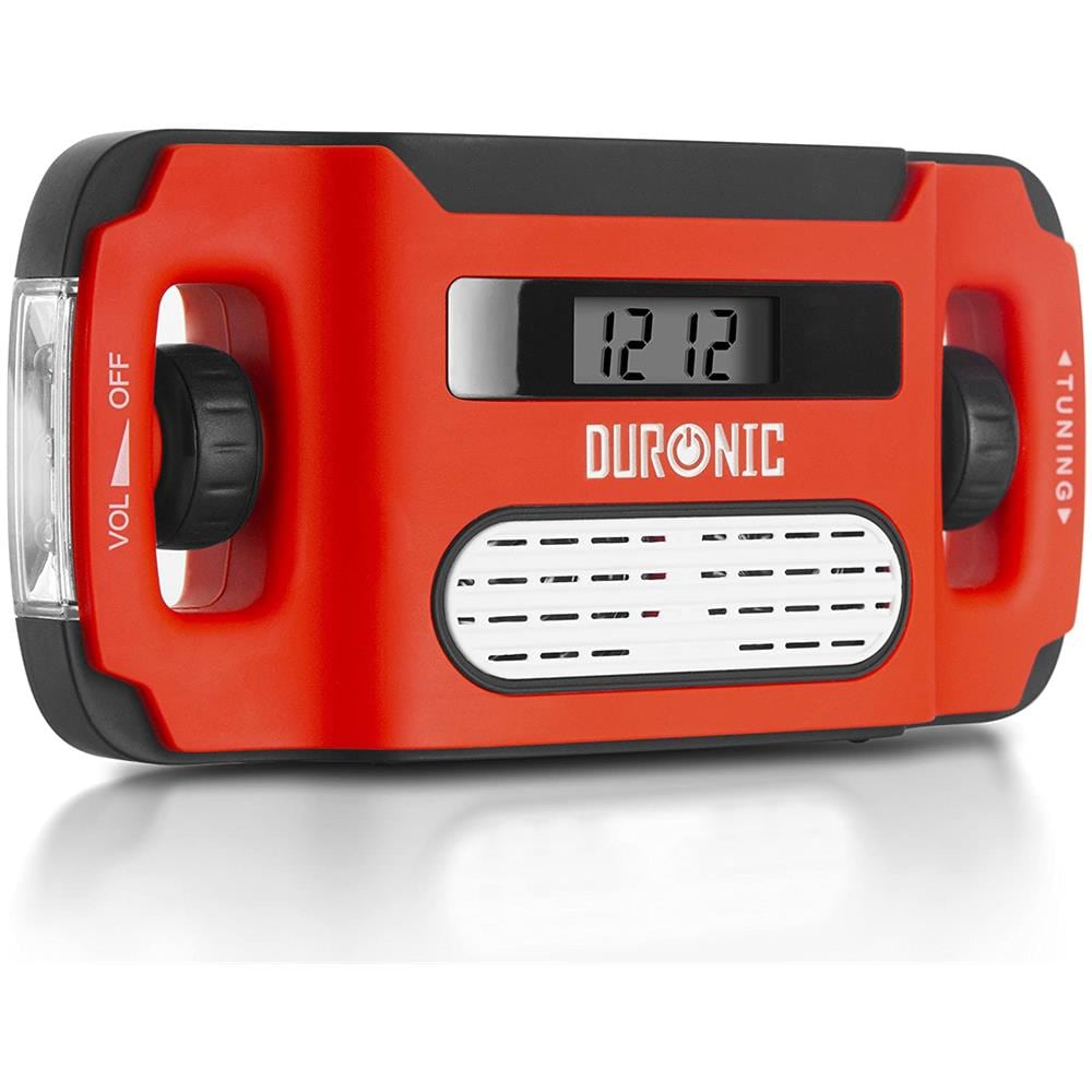Apex Radio Am / fm - Ricarica Solare, Usb O Dinamo - Torcia - Jack Per Cuffie E Funzione Sveglia - Portatile Con Display Digitale Retroilluminato - Ideale Per Uso D’emergenza, Campeggio, Escursioni - Foto 1