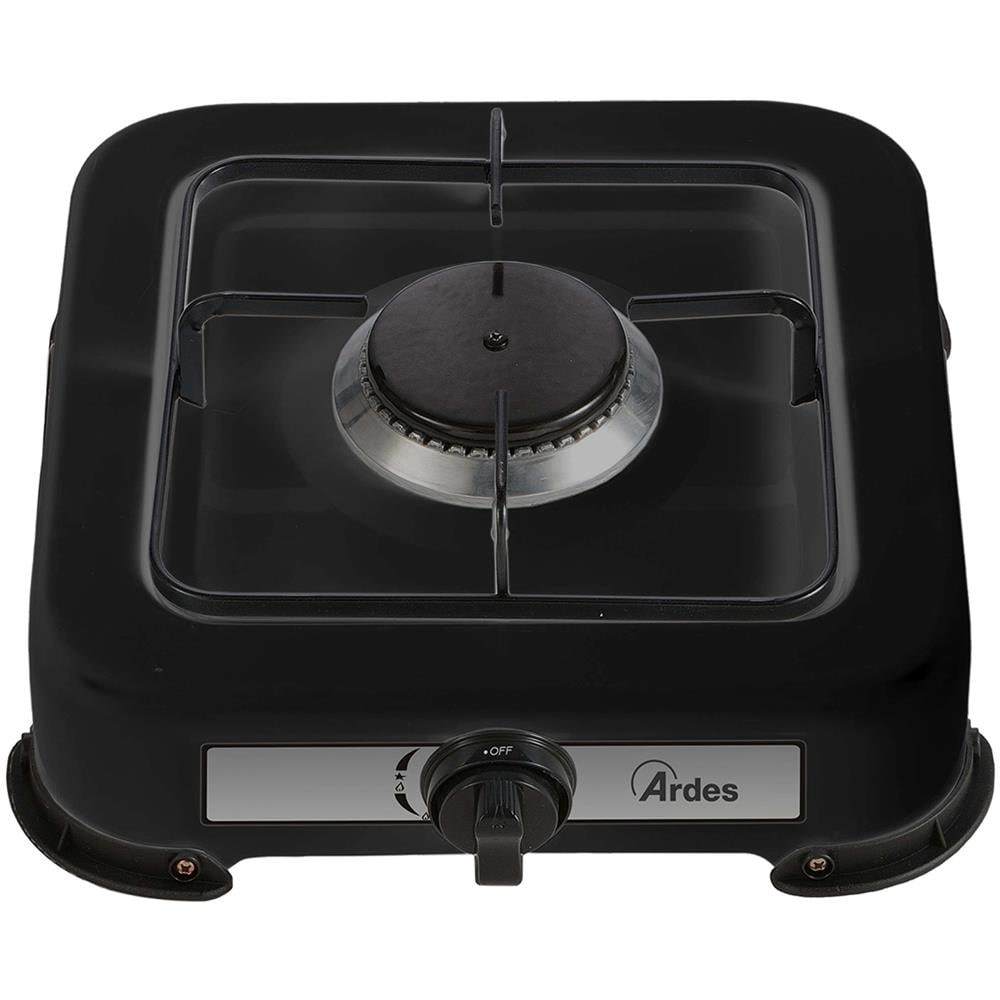 AR1FG01 Odino 1 Fornello a Gas 1 Fuocho con Coperchio Colore Nero - Foto 1