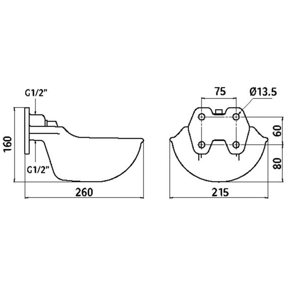Abbeveratoio Per Bovini E Cavalli G51 In Ferro Smaltato 221851 - Foto 2