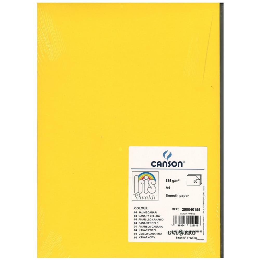 Cartone A4 Colore Giallo Canarino - Foto 1