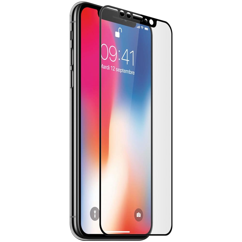 Pellicola Iphone X / Xs Vetro Temperato Ultraresistente 9h Contorno Nero - Foto 2