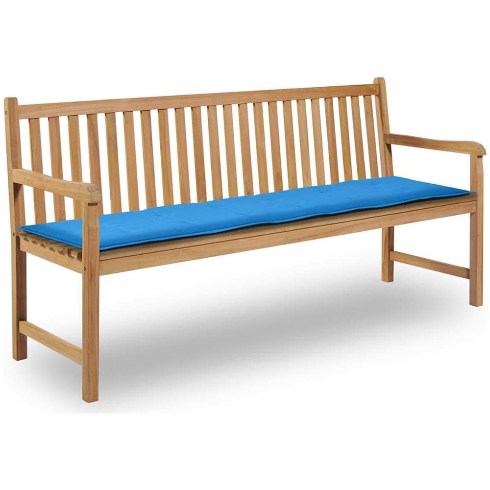 Cuscino per Panca da Giardino Blu 180x50x4 cm - Foto 1