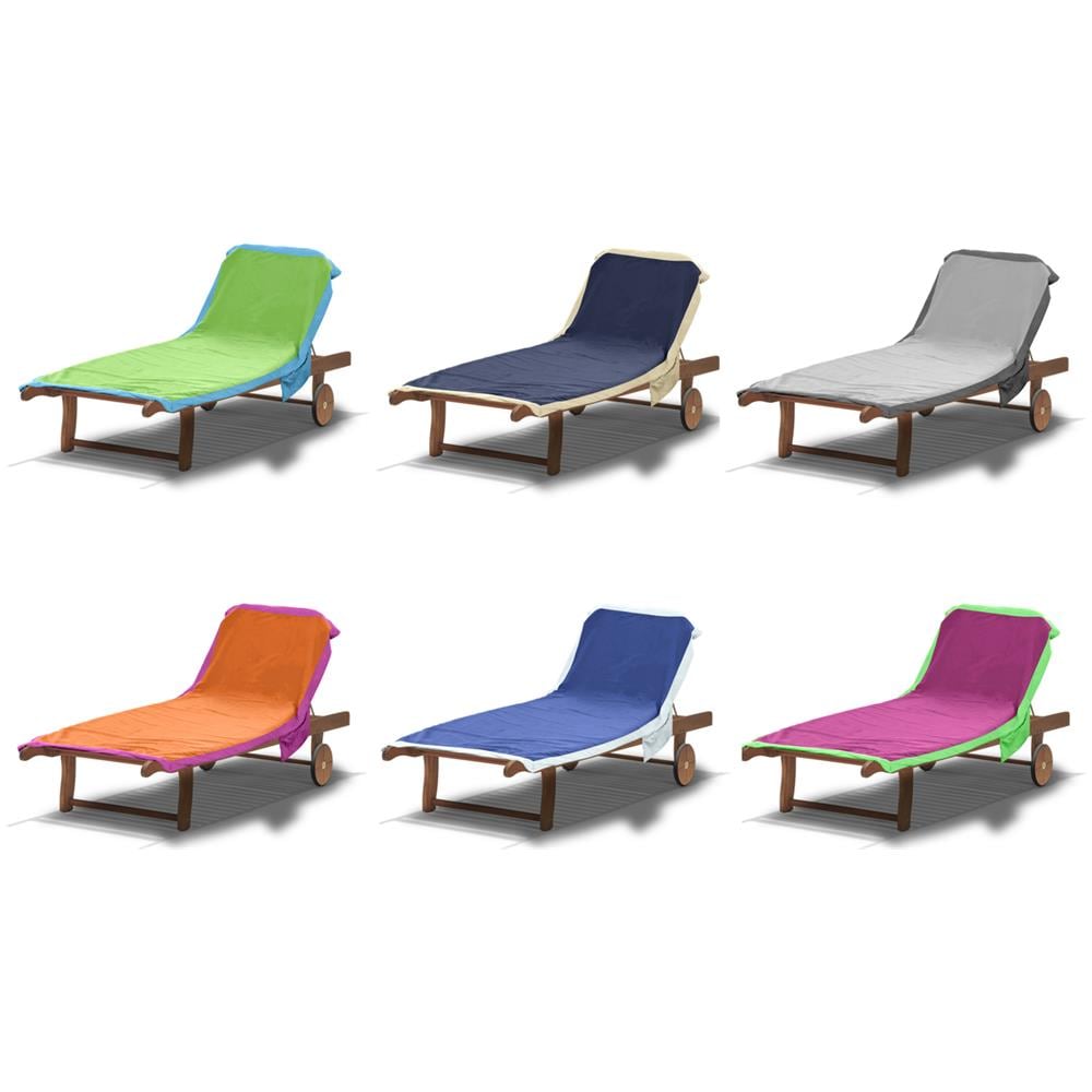 Telo Mare Lettino In Microfibra Spiaggia Piscina Mod Tinta Unita Comodo 75x185 Blu-azzurro - Foto 3