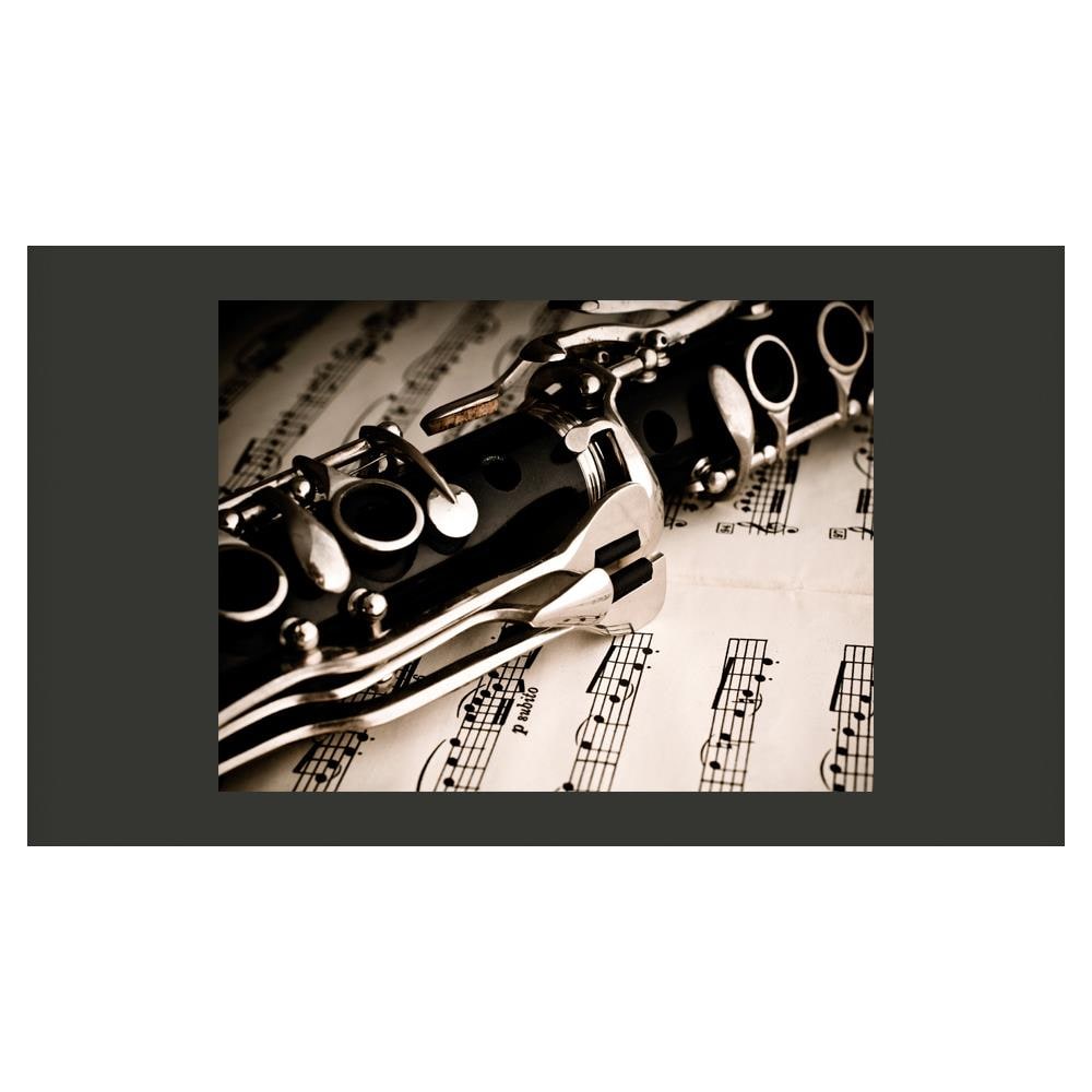 Fotomurale - Clarinetto E Note Musicali 250x193cm Carta Da Parato Erroi - Foto 2