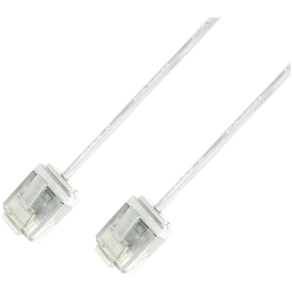 ICOC U6-SLIM-010T - Cavo di rete Patch in Rame Ultra Slim Cat. 6 Grigio UTP 1 m - Foto 1